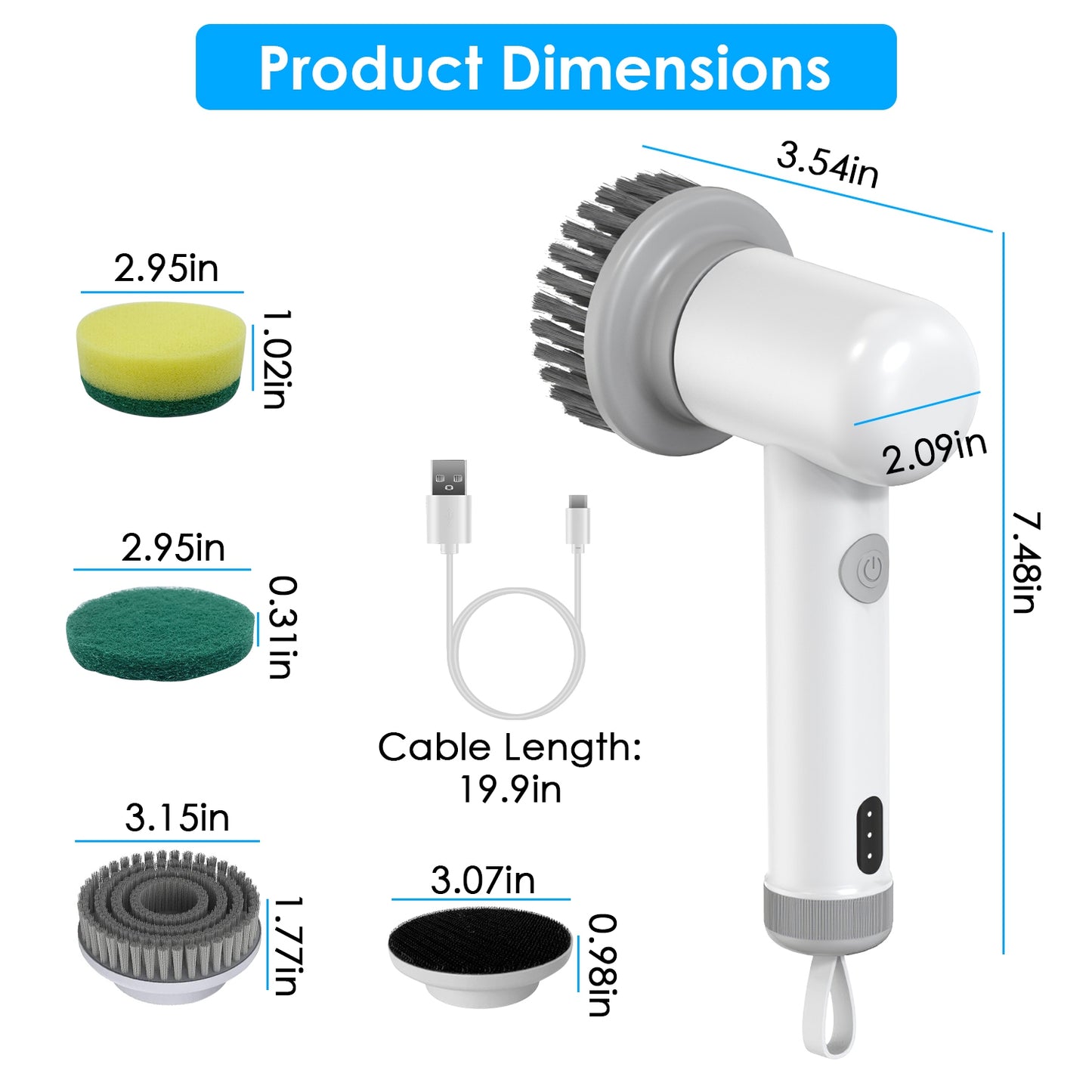 Electric spin scrubber